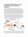 Research paper thumbnail of Generation of Electrical Power from Stimulated Muscle Contractions Evaluated