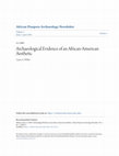 Research paper thumbnail of African Diaspora Archaeology Newslett er