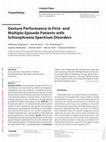 Research paper thumbnail of Gesture Performance in First- and Multiple-Episode Patients with Schizophrenia Spectrum Disorders