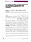 Research paper thumbnail of The influence of irrigant activation, concentration and contact time on sodium hypochlorite penetration into root dentine: an ex vivo experiment