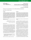 Research paper thumbnail of Factores de pronóstico en la enfermedad periodontal