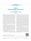 Research paper thumbnail of Ómicron&lt;br&gt;Variación antigénica y variantes virales