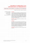 Research paper thumbnail of Desarrollo territorial: una aproximación a su problemática