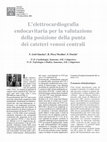 Research paper thumbnail of L'elettrocardiografia endocavitaria per la valutazione della posizione della punta dei cateteri venosi centrali