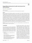 Research paper thumbnail of Energy-efficient routing protocol on public roads using real-time traffic information