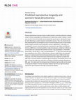 Research paper thumbnail of Predicted reproductive longevity and women’s facial attractiveness