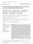 Research paper thumbnail of Copy number alterations associated with clinical features in an underrepresented population with breast cancer