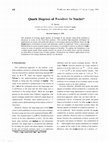 Research paper thumbnail of Quark degrees of freedom in nuclei