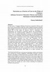 Research paper thumbnail of Narration as a Practice of Care in the Wake of Violence: Adriana Cavarero's Narrative Theory and Saidiya Hartman's Critical Fabulation