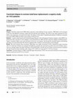 Research paper thumbnail of Constraint degree in revision total knee replacement: a registry study on 1432 patients