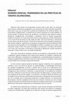 Research paper thumbnail of Editorial NÚMERO ESPECIAL: FEMINISMOS EN LAS PRÁCTICAS DE TERAPIA OCUPACIONAL