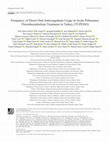 Research paper thumbnail of Frequency of Direct Oral Anticoagulants Usage in Acute Pulmonary Thromboembolism Treatment in Turkey (TUPEDO)