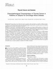 Research paper thumbnail of Clinicopathological Characteristics of Thyroid Cancer in Patients on Dialysis for End-Stage Renal Disease