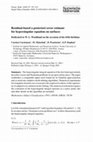 Research paper thumbnail of Residual-based a posteriori error estimate for hypersingular equation on surfaces