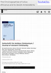 Research paper thumbnail of The Chronographiae of Julius Africanus and its Jewish Antecedents