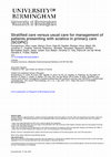 Research paper thumbnail of Stratified care versus usual care for management of patients presenting with sciatica in primary care (SCOPiC): a randomised controlled trial