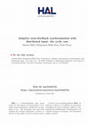 Research paper thumbnail of Adaptive state-feedback synchronization with distributed input: the cyclic case