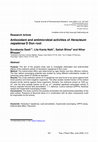 Research paper thumbnail of Antioxidant and antimicrobial activities of <i>Heracleum nepalense</i> D Don root