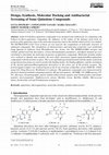 Research paper thumbnail of Design, Synthesis, Molecular Docking and Antibacterial Screening of some Quinolone Compounds