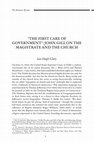 Research paper thumbnail of 'The First Care of Government': John Gill on the Magistrate and the Church