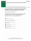 Research paper thumbnail of The problem with our attitude: A meta-theoretical analysis of attitudinal media effects research