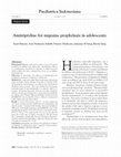 Research paper thumbnail of Amitriptyline for migraine prophylaxis in adolescents