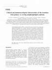 Research paper thumbnail of Clinical and immunoserological characteristics of the transition from primary to overlap antiphospholipid syndrome