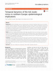 Research paper thumbnail of Temporal dynamics of the tick Ixodes ricinus in northern Europe: epidemiological implications