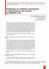 Research paper thumbnail of Evidências de validade convergente e discriminante dos escores do SON-R 6-40