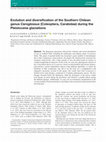 Research paper thumbnail of Evolution and diversification of the Southern Chilean genus Ceroglossus (Coleoptera, Carabidae) during the Pleistocene glaciations