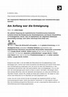 Research paper thumbnail of Am Anfang war die Enteignung