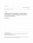 Research paper thumbnail of Antitrust beyond Competition: Market Failures, Total Welfare, and the Challenge of Intramarket Second-Best Tradeoffs