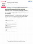 Research paper thumbnail of Associations Between Personality Traits and Aggression Among Malay Adult Male Inmates in Malaysia