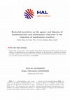 Research paper thumbnail of Restoried narratives on the agency and disputes of mathematicians and mathematics educators in the education of mathematics teachers