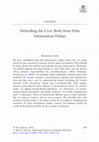 Research paper thumbnail of Defending the Civic Body from False Information Online