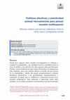 Research paper thumbnail of Políticas afectivas y colectividad animal: herramientas para pensar mundos multiespecie