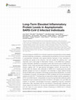 Research paper thumbnail of Long-Term Elevated Inflammatory Protein Levels in Asymptomatic SARS-CoV-2 Infected Individuals