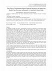 Research paper thumbnail of The Effect of Performance-Based Financial Incentives on Improving Health Care Provision in Burundi: A Controlled Cohort Study