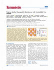 Research paper thumbnail of Polymer-Grafted Nanoparticle Membranes with Controllable Free Volume