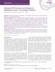 Research paper thumbnail of Elevated CSF serotonin and dopamine metabolite levels in overweight subjects