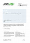 Research paper thumbnail of Current Trends in E-Learning Development