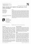 Research paper thumbnail of Upper extremity nerve injuries: the significance of soft tissue associations