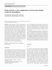 Research paper thumbnail of Finger necrosis: a rare complication of arteriovenous fistulas created for hemodialysis