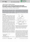 Research paper thumbnail of DFT Studies on the Terminal Dependent Reversible Switching of Selenoxo Peptides Induced by Cationization