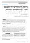 Research paper thumbnail of Interrelation between chitinase-3-like protein 1 (CHI3L1) – YKL-40, C-reactive protein and spirometry in chronic lung disease