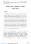 Research paper thumbnail of Hegel's Truth: A Property of Things?