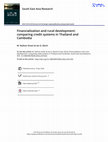 Research paper thumbnail of Financialization and rural development: Comparing credit systems in Thailand and Cambodia