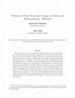 Research paper thumbnail of Patterns of Party Structural Change in Central and Eastern Europe, 1990-2015