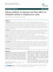 Research paper thumbnail of Salivary pellicles on titanium and their effect on metabolic activity in Streptococcus oralis