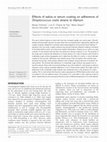 Research paper thumbnail of Effects of saliva or serum coating on adherence of Streptococcus oralis strains to titanium